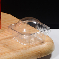 Boîte à mochi individuelle, conteneur Daifuku, emballage Qingtuan en gros, boîte en plastique transparente pour les sucreries asiatiques