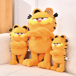 Gran oferta, juguete de peluche de gato Unisex, superventas, figura de Anime suave y cómoda, personaje de dibujos animados, famoso por <span class=keywords><strong>Garfield</strong></span> Cat, Animal de algodón - Product Image 4