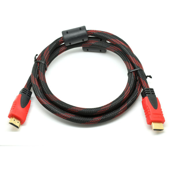4K HDMI Cable 10 Ft Braided Nylon Gold Connectors High Speed HDMI Cables Cords for Laptop Monitor PS5 Usb Poly Bag Polybag Gray