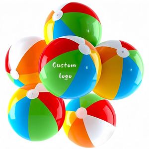Custom <b>Inflatable</b> Beach Balls for Kids Adults 12in Bulk Beach Toys for Swimming <b>Games</b> Summer Pool Party Decorations Supplies - Product Image 1