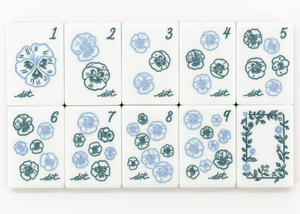 Spot Goods Acrylic Mini 4 Layer Engraved Luxury Travel Christmas American Mahjong Tiles - Product Image 5