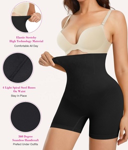 2024 ropa de compresión de cintura alta para mujer, <span class=keywords><strong>bragas</strong></span> moldeadoras de cuerpo con Control de barriga sin costuras, ropa moldeadora de talla grande, pantalones cortos moldeadores - Product Image 4