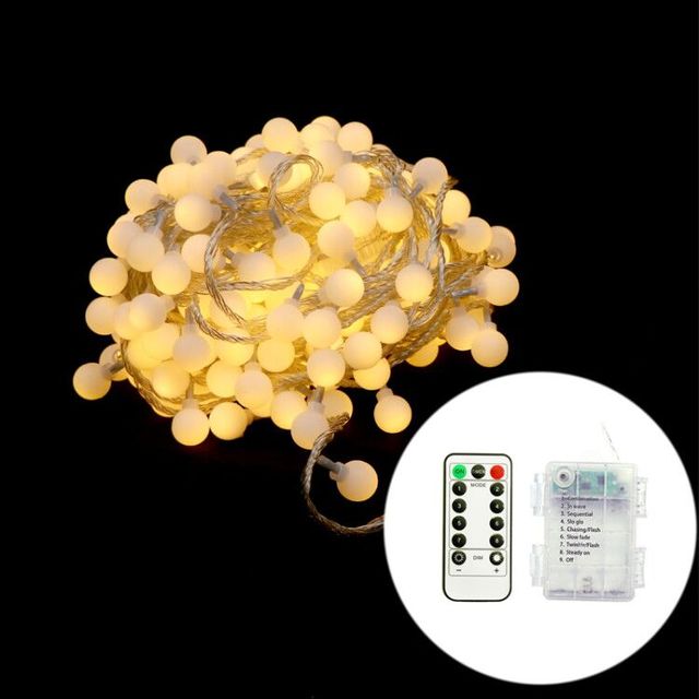 Battery USB Operated 110/220v Plug10 20 30 40 50 100 Mini Globe Ball LED Fairy Garland String Christmas Decorations Lights