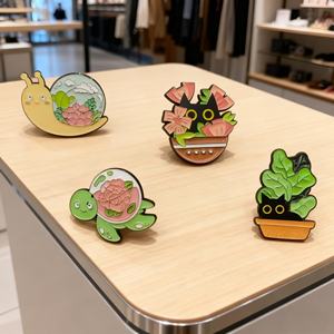 Pin de Solapa de Metal Esmaltado Duro Personalizado, Barato, al por Mayor, con Diseño Creativo de Dibujos Animados, Divertido, de Animal, Pato Lindo - Product Image 4