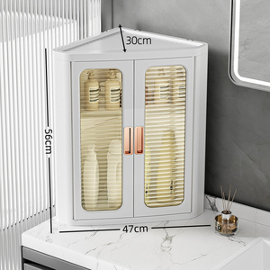 Best-Selling Triangular Kitchen Shelving Unit Multi-Tier Stackable Corner <strong>Cabinet</strong> Curved Shelving Storage <strong>Cabinet</strong> - Product Image 6