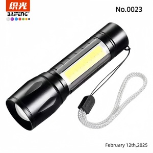 Flashlight <b>Led</b> <b>Rechargeable</b> Battery Zoomable Dimmer Outdoor Aluminum Alloy Mini Portable <b>Torch</b> - Product Image 4