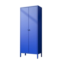 Armoire de rangement métallique à portes coulissantes - Design moderne pour salon, hôpital et salle de bain - Hauteur réglable et 5+ compartiments