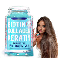 Private Label Haar Groei Max Strength Biotine 10000mcg Vegan Haar Gummies voor Haar Huid Nagels Biotine Gummies 3-in-1 Gummy