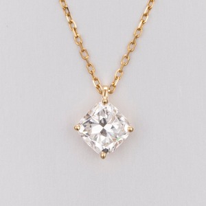 จี้เพชรทรงกลมเจียระไนแบบบริลเลียนท์ 1.05 กะรัต ทำจากทองคำแท้สีโรสโกลด์ 14K ดีไซน์หรูหรา |   เพชรทรงกลมเจียระไนแบบบริลเลียนท์ที่สร้างขึ้นในห้องปฏิบัติการ - Product Image 1
