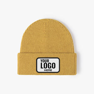 Bonnet d'hiver <span class=keywords><strong>en</strong></span> acrylique pour usage sportif quotidien, bonnet tricoté pour homme avec logo, pour vêtements d'hiver pour homme - Product Image 4