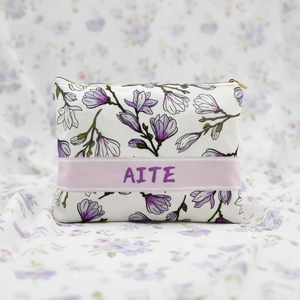 Beauty Case e Borsa Cosmetica in Lino con Stampa Lettere e Citazioni Motivazionali, Regalo per Sorella, Compagna di Stanza Universitaria, Compleanno - Product Image 2