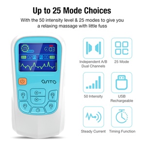 TENS Unit Mesin Stimulator Otot <span class=keywords><strong>EMS</strong></span>, Pemijat Pelangsing Akupunktur Tubuh, Terapi <span class=keywords><strong>Digital</strong></span> untuk Perawatan Kesehatan Leher Punggung - Product Image 3
