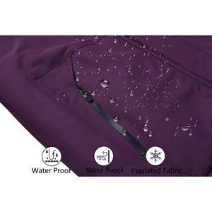 Chaqueta de Esquí Impermeable para Mujer Moerdeng, Forrada de Polar, con Capucha, Abrigo de Invierno para la Nieve, Cortavientos, Ropa Deportiva para Exteriores - Product Image 5