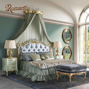 مجموعة أثاث غرفة نوم على الطراز الفرنسي الروكوكو الحديث، أثاث غرفة نوم كامل صديق للبيئة وأنيق - Product Image 2