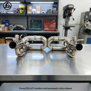 Scarico Valvolato Sottovuoto in Acciaio Inox di Alta Qualità CSZ per <span class=keywords><strong>Ferrari</strong></span> F8 3.9T, Axle-Back Valvolato Pneumatico SS304 con Controllo Remoto - Product Image 2