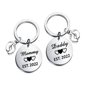Customizable Metal Daddy Mommy <b>Key</b> <b>Chain</b> Gift Stainless Steel <b>Key</b> <b>Chain</b> Hanging Ornament - Product Image 5