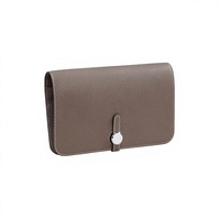 Dompet Panjang Kulit Mewah Wanita dengan Perlindungan RFID, Tempat Kartu Kredit, dan Kantong Ponsel