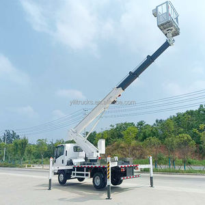 Camion de travail aérien DONGFENG 45m, nacelle articulée télescopique autopropulsée, cage hydraulique pour montage de <span class=keywords><strong>lampadaires</strong></span> - Product Image 4