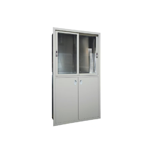 Archivador de almacenamiento de vidrio con revestimiento de acero moderno y fácil limpieza, instrumento de medicina farmacéutica, muebles de archivo para hospitales - Product Image 4