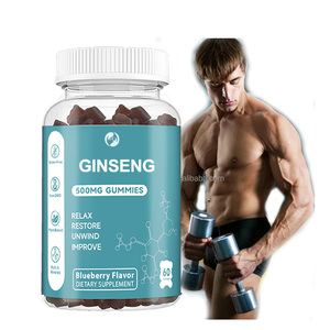 Ausreson OEM Ginseng Gummies Energy Booster Suplementos Ginseng Gummies con Ashwagandha B12 - Product Image 1
