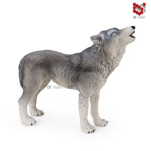 Cyhobby - Modelo de Animal Educativo de Goma, Juguetes de Panda, Chimpancé, Camello, <span class=keywords><strong>Lobo</strong></span>, Oso Pardo, Juguete para Niños, Regalo, Caja de Colores para Niños, Hogar - Product Image 6