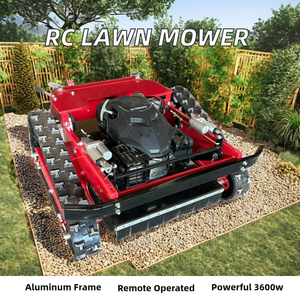Mini <span class=keywords><strong>tondeuse</strong></span> à gazon sur chenilles télécommandée <span class=keywords><strong>tondeuse</strong></span> à <span class=keywords><strong>moteur</strong></span> à essence avec fonction sans fil <span class=keywords><strong>pour</strong></span> couper l'herbe - Product Image 2
