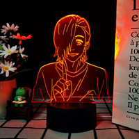 Vente directe d'usine, délicieuse lampe de nuit 3D d'anime, LED acrylique décorée à placer près du canapé du salon