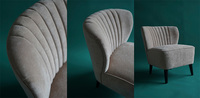 Ensemble de chaises de salon inclinables en tissu personnalisées pour salon, maquillage en extérieur, chambre, appartement, salle à manger, style loisirs