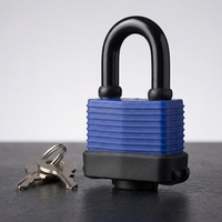 Cadenas personnalisable en acier laminé avec gaine en plastique étanche