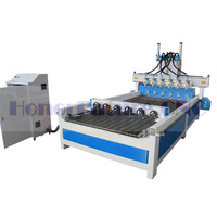 4 Axes 4 6 8 Têtes Multi Head Rotary Cnc Router Pour Meubles Jambes Sofa Pieds Statue 3D Relief Cnc Carving Machine