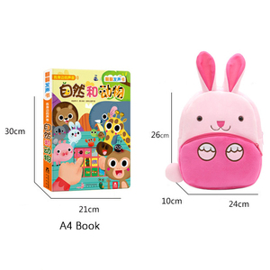 Vente chaude 3D dessin animé animal enfants en peluche sac à dos maternelle <span class=keywords><strong>cartable</strong></span> - Product Image 2