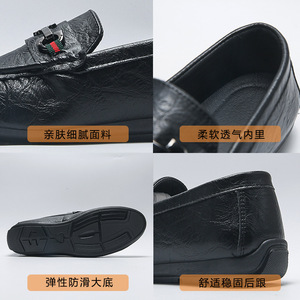 Nuove <span class=keywords><strong>Scarpe</strong></span> in Pelle da <span class=keywords><strong>Uomo</strong></span>, Mocassini di <span class=keywords><strong>Marca</strong></span> a Taglio Basso con Bordo Morbido, <span class=keywords><strong>Scarpe</strong></span> Casual in Pelle da <span class=keywords><strong>Uomo</strong></span> - Product Image 2
