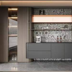 <span class=keywords><strong>Aparador</strong></span> de Madera Ecológico de Diseño Premium, Moderno, Italiano y Minimalista, con Tapa, para Comedor y Cocina - Product Image 1