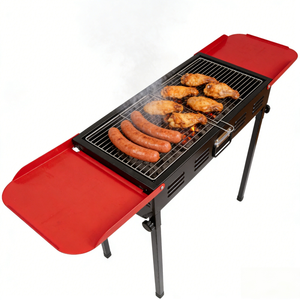 Gril de camping pliable en fer moderne, léger, facile à nettoyer, entretien sans tracas, idéal pour les pique-niques et les voyages en plein air - Product Image 2