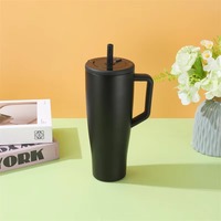 Mug de voyage isotherme moderne en acier inoxydable à double paroi de 30 oz, anti-fuite, pour la rentrée scolaire