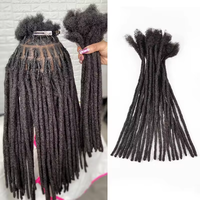 Commercio all'ingrosso Micro Locs estensioni capelli umani 100% trecce trecce per capelli prodotti per capelli per donne nere permanente Dreadloc