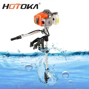 HOTOKA 63cc boat engine price long tail manual fishing marine engine Chinese small water jet out board motors for sale