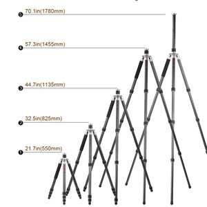 Trépied professionnel OBO en fibre de carbone robuste et stable <span class=keywords><strong>pour</strong></span> caméscope et <span class=keywords><strong>objectif</strong></span> longue focale - Product Image 5