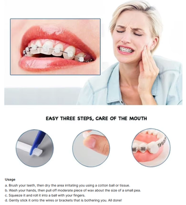 Cera de alivio dental sin cortes, colorida, con sabor a frutas, para puntos de ruptura de laboratorio dental, para ortodoncia <span class=keywords><strong>Invisalign</strong></span> - Product Image 6