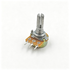 Potentiomètre rotatif 10K Ohm, résistance variable, montage sur panneau, réglable avec axe, sans interrupteur interne - Product Image 1