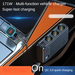 Nouvelle prise allume-cigare de voiture 1 à 9 ports PD171W, <span class=keywords><strong>chargeur</strong></span> rapide avec interrupteur indépendant et ports <span class=keywords><strong>multi</strong></span>-<span class=keywords><strong>USB</strong></span> pour iPhone 18 17 - Product Image 3