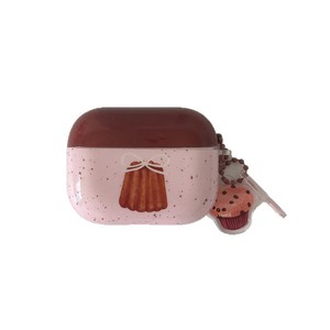 Étui de protection Canelé à effet d'encre rose et marron pour AirPods Pro 2, 2e, 3e et 4e génération, housse pour écouteurs sans fil Bluetooth - Product Image 5