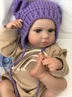 Neugeborenes Vinyl-Reborn-Baby Lebensechte Puppe Mädchen Auto Weibliche Günstige Puppen Set Junge Silikon Zoll Silikon Schwarz Wasser-Schnuller