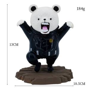 3 stile Anime torta decorazione di un pezzo Action Figure carino nero bianco giallo in piedi <span class=keywords><strong>Bebo</strong></span> orso Anime Figure - Product Image 5