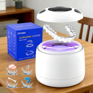 Limpiador Ultrasónico Eléctrico Mini de Tipo Dividido con Luz UV para Aparatos Dentales, Retenedores y Ortodoncia - Uso Doméstico - Product Image 1