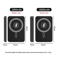 Mufod – Chargeur externe portable 5000/10000 mAh pour téléphone, accessoires de station d'alimentation 5000 mAh, batterie externe magnétique 10000 mAh