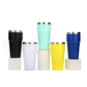 2024 office portable yety tumbler stainless steel 16oz 26oz tumbler taper party stackable beer wine coffee travel mug cup