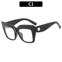 Monturas de Gafas Metálicas Cuadradas de Moda para Mujer, Estilo Oversize, con Lentes Anti-Luz Azul para Rostros Pequeños y Uso en Exteriores