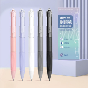 Deya Brush Question <b>Pen</b> 0.5mm Gel Ink Office School Use 5 Pcs - Product Image 1
