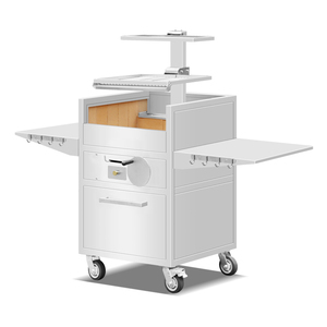 Parrilla Argentina Comercial de Carbón con Doble Volante y Parrilla Ajustable, Máquina de Barbacoa Móvil para <span class=keywords><strong>Restaurante</strong></span> - Product Image 6